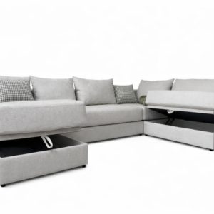 დიდი მრავალფუნქციური კუთხოვანა დივანი