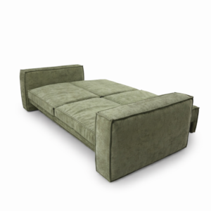 ფუმფულა ორადგილიანი გასაშლელი დივანი